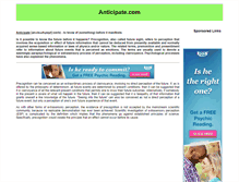 Tablet Screenshot of anticipate.com